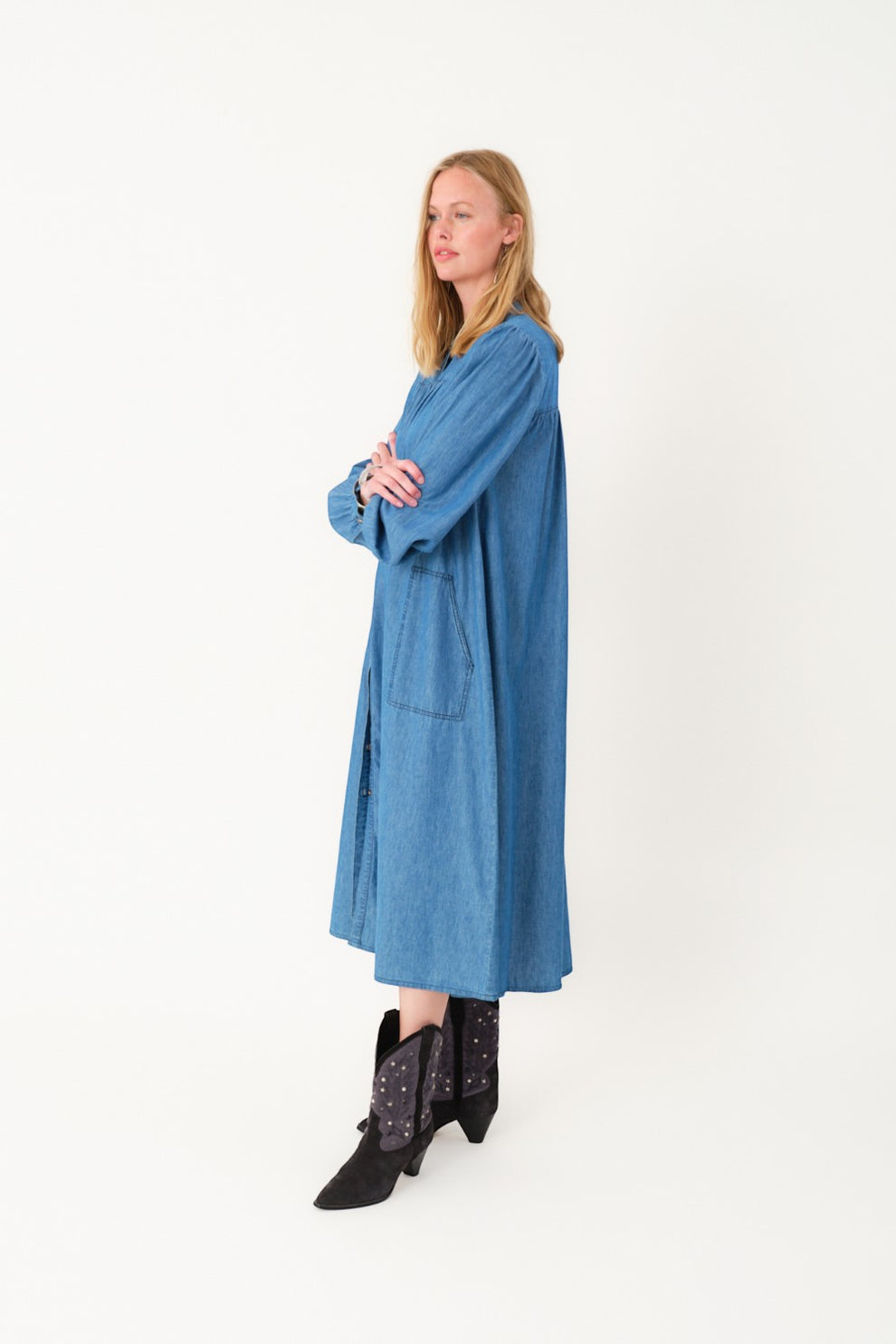 Lollys Laundry JessLL Dress LS Blue