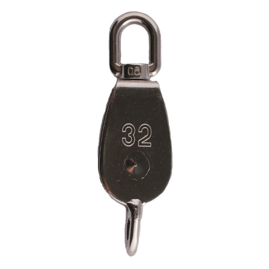 Blok rustfri 1-sk. m/svirveløje & hundsvot