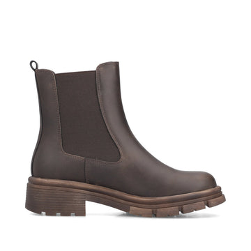 Rieker W Støvle m Fleece Brown