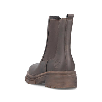 Rieker W Støvle m Fleece Brown