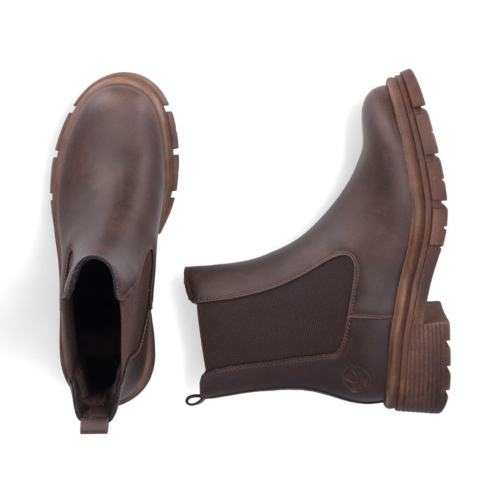 Rieker W Støvle m Fleece Brown