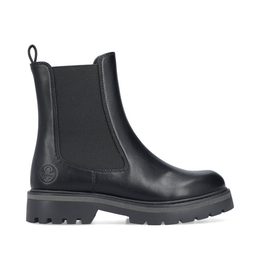 Rieker W Støvle med Lynlås og Elastik