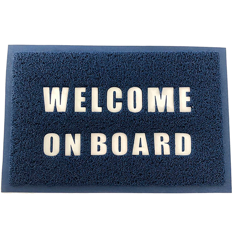 Måtte til båd: "Welcome on board" Blå
