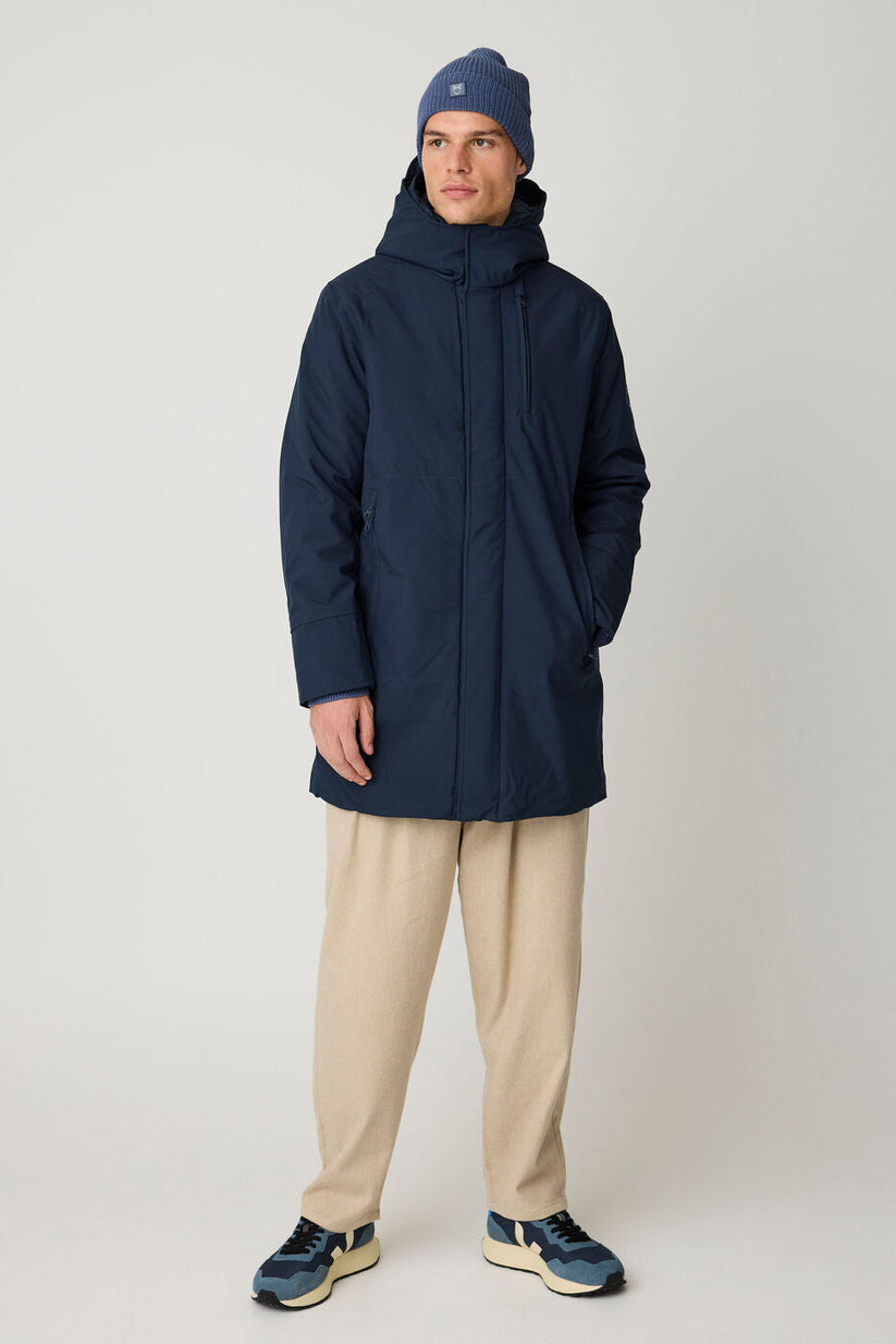 Knowledge Cotton Apparel M Climate Shell™ Jacket - Grs/Vegan 1001 Total Eclipse