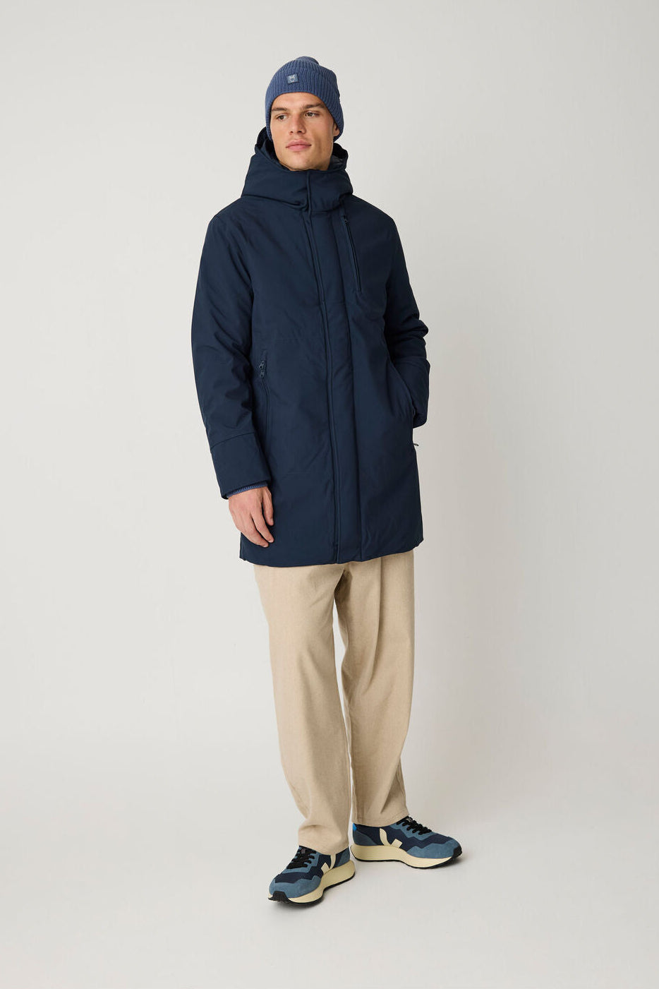 Knowledge Cotton Apparel M Climate Shell™ Jacket - Grs/Vegan 1001 Total Eclipse