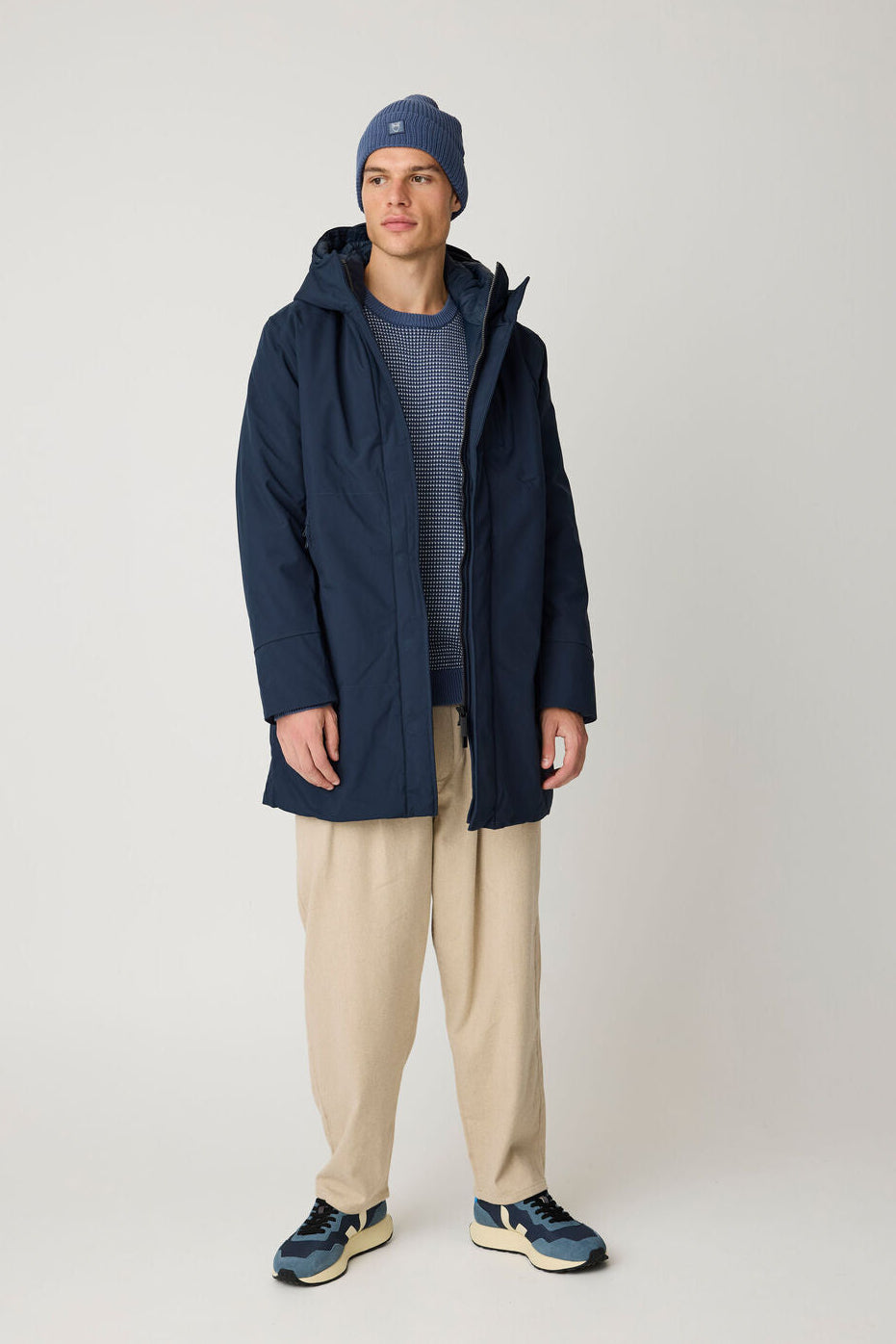 Knowledge Cotton Apparel M Climate Shell™ Jacket - Grs/Vegan 1001 Total Eclipse