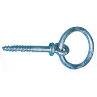 Fortøjningsring med Træskrue Galvaniseret