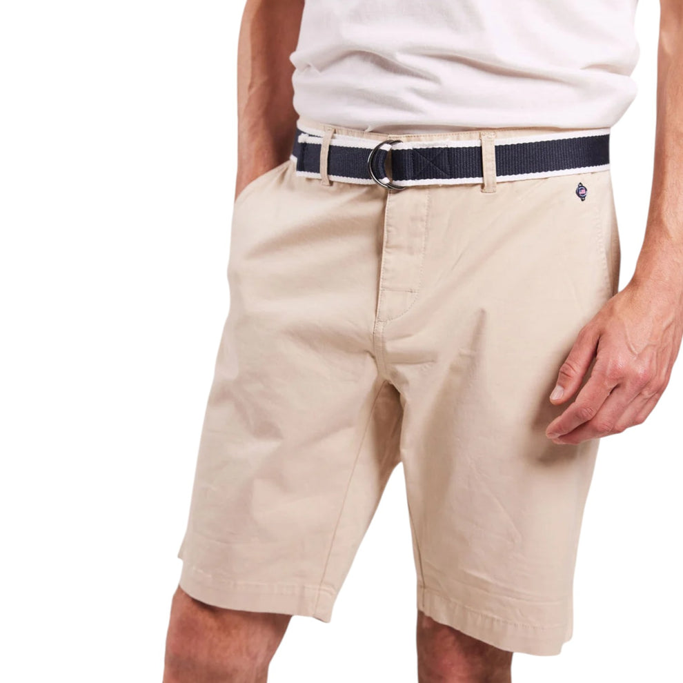 Sebago M Bermuda Shorts med Bælte Sand