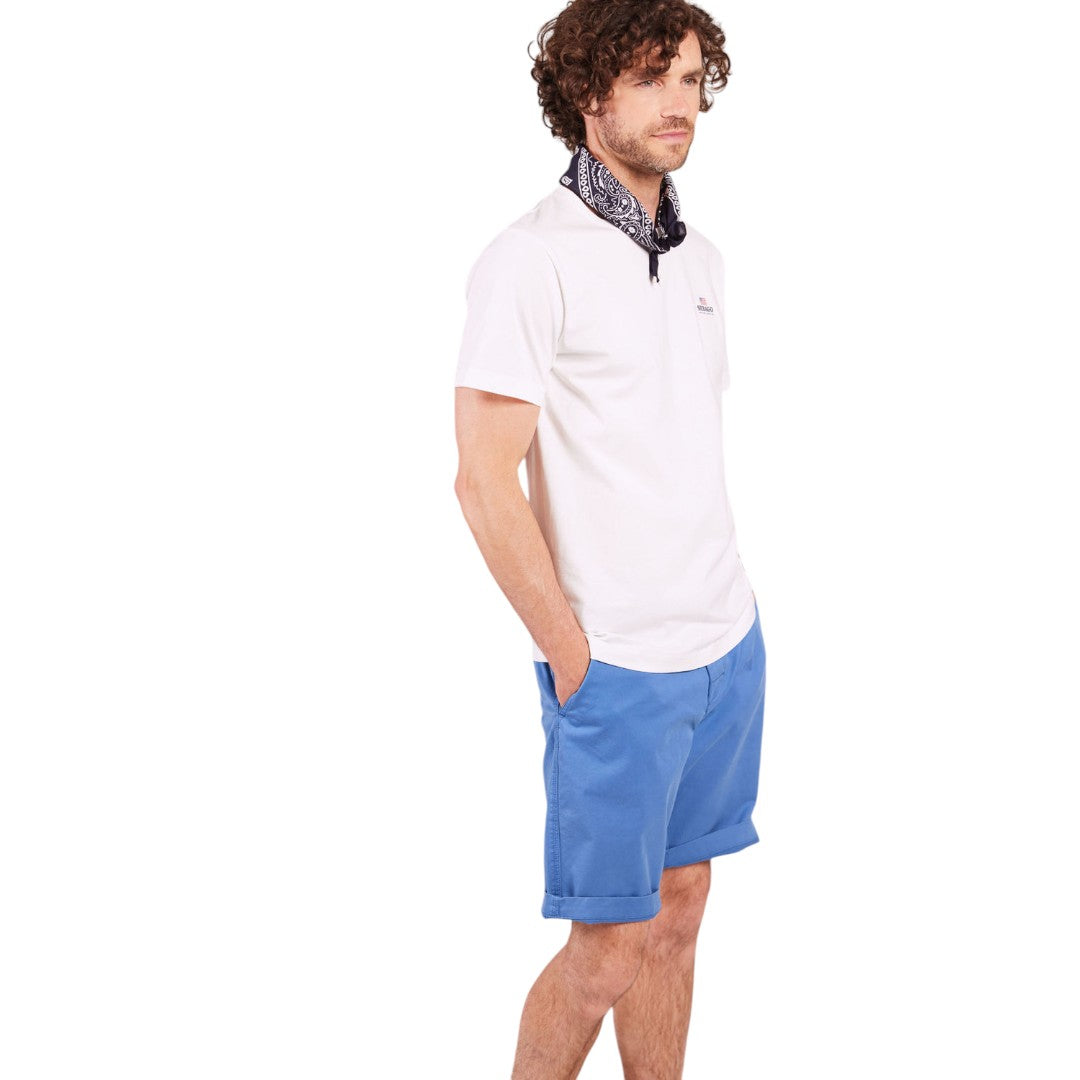 Sebago M Bermuda Shorts med Bælte Bay Blue