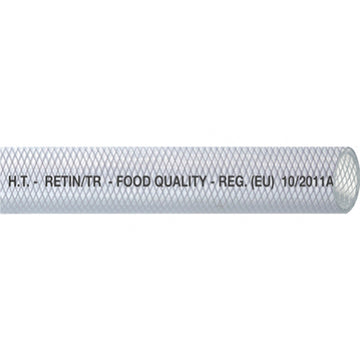 Klar pvc slange krydsvæv food quality Ø25 mm
