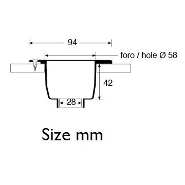 Barka hvidt plastetui  til 1091280 & 1091300