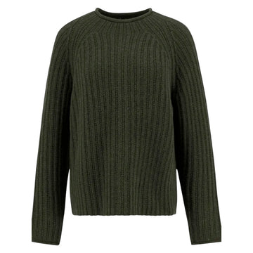 Barbour W Bamburgh Knitted Jumper Olive