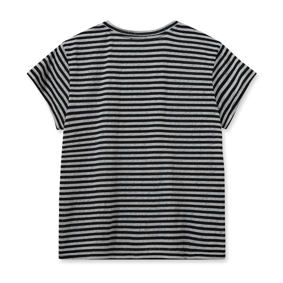 Mos Mosh W Nan O-SS Stripe Tee Micro Chip