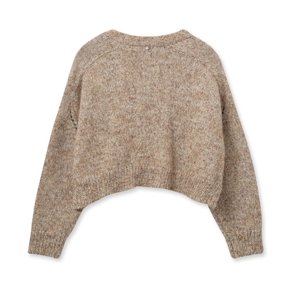 Mos Mosh W Zela Warm Knit Cardigan Tannin