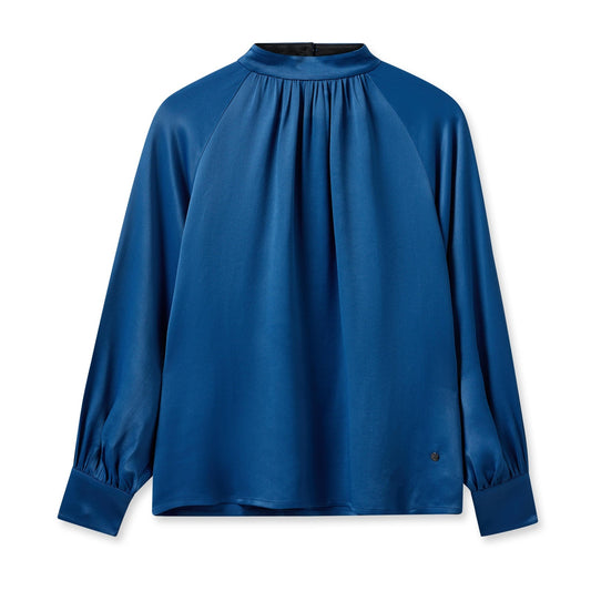 Mos Mosh W Silja Glossi Blouse Set Sail