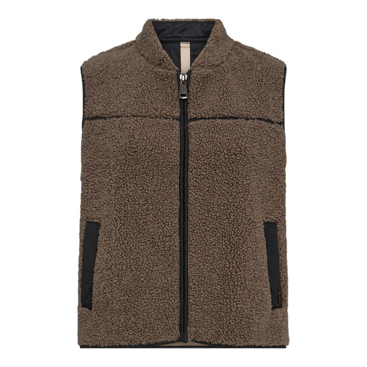 Mos Mosh W Rowe Teddy Waistcoat Falcon