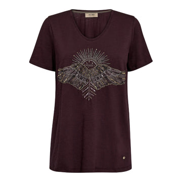 Mos Mosh W Nadine O-SS Deco Tee Fudge