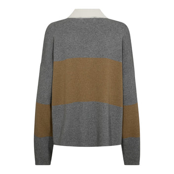 Mos Mosh W Wylie Tani Bold Stripe Knit True Camel