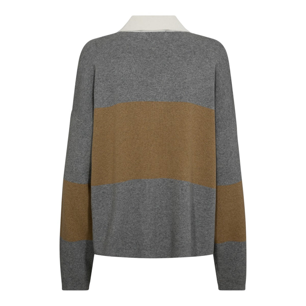 Mos Mosh W Wylie Tani Bold Stripe Knit True Camel
