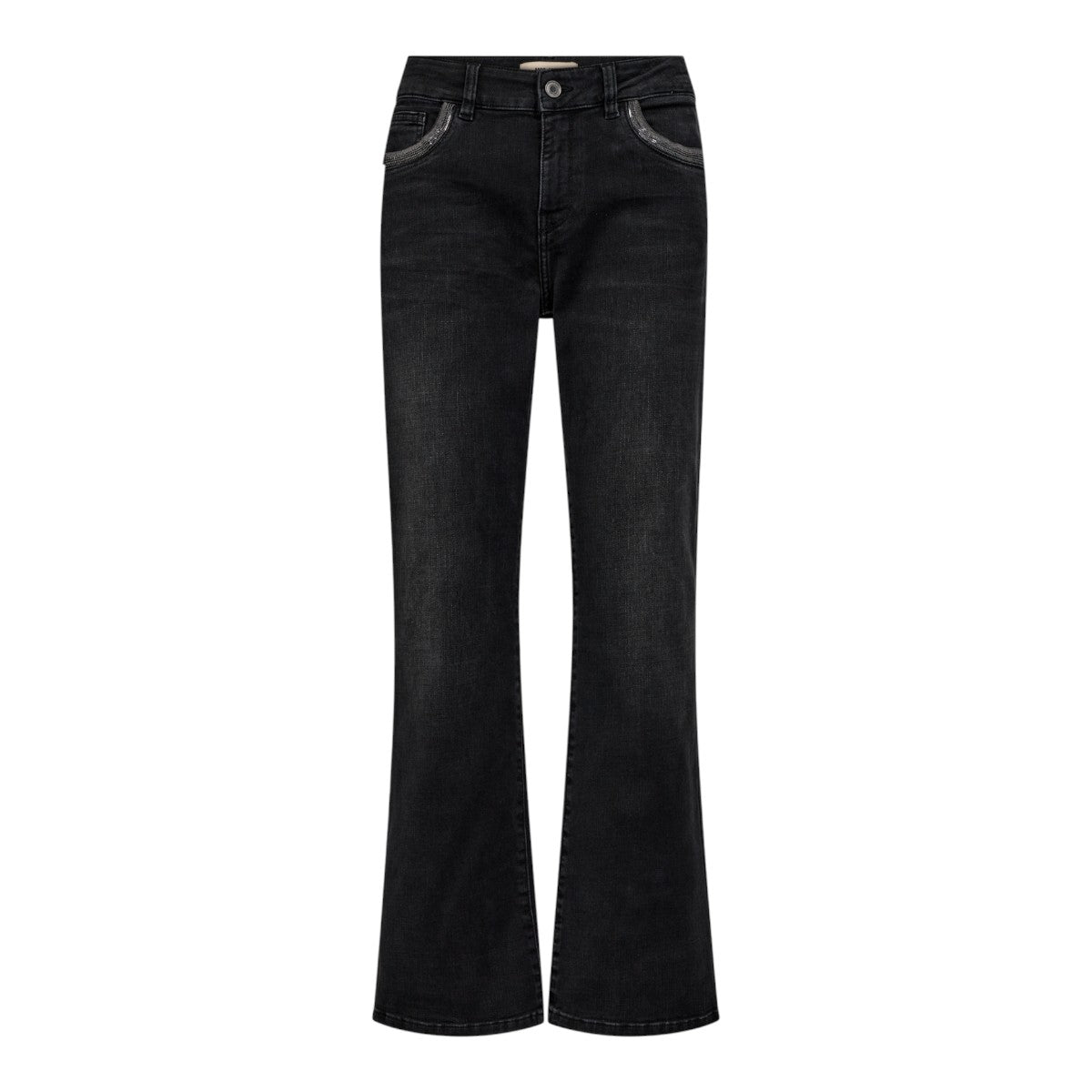 Mos Mosh W Cecilia Perla Jeans Dark Grey Ankel