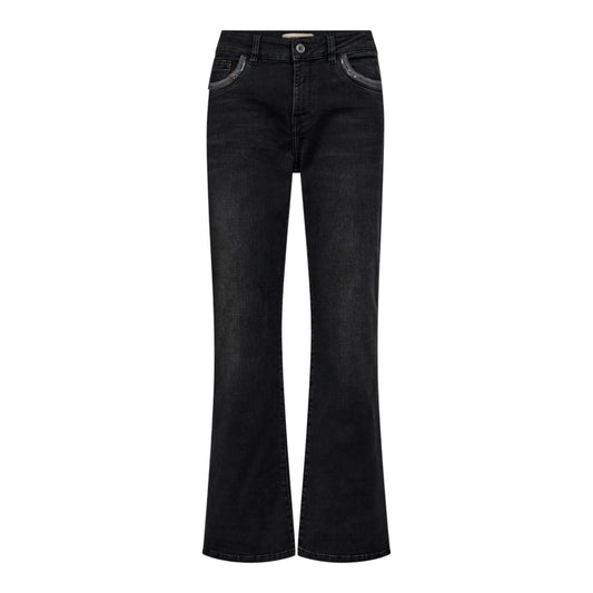 Mos Mosh W Cecilia Perla Jeans Dark Grey Ankel