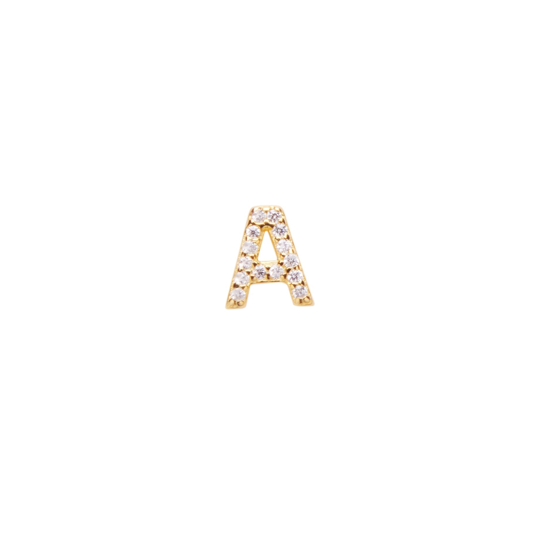 Pico Alphabet Crystal Stud ''A'' FG