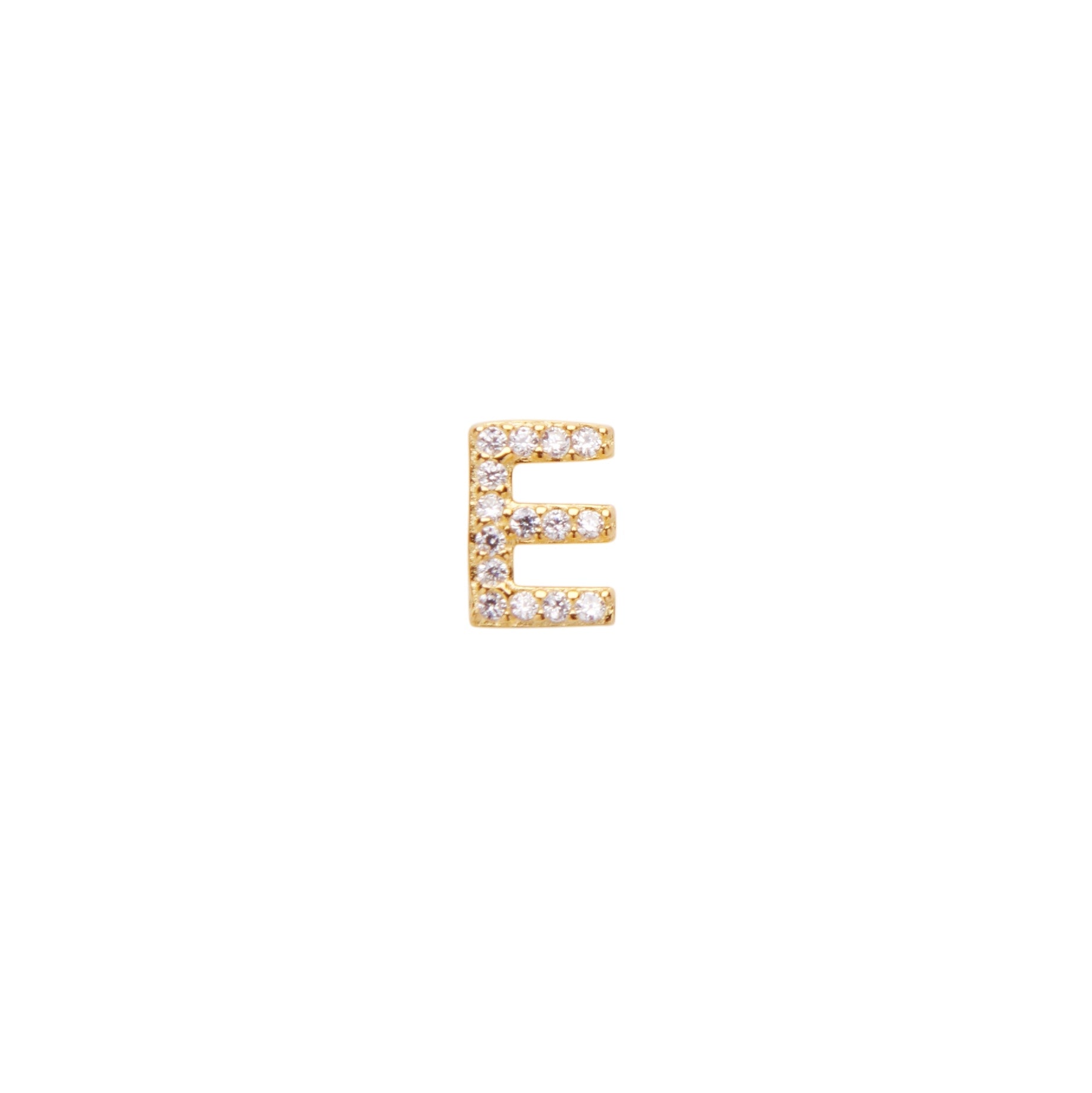 Pico Alphabet Crystal Stud ''E'' FG