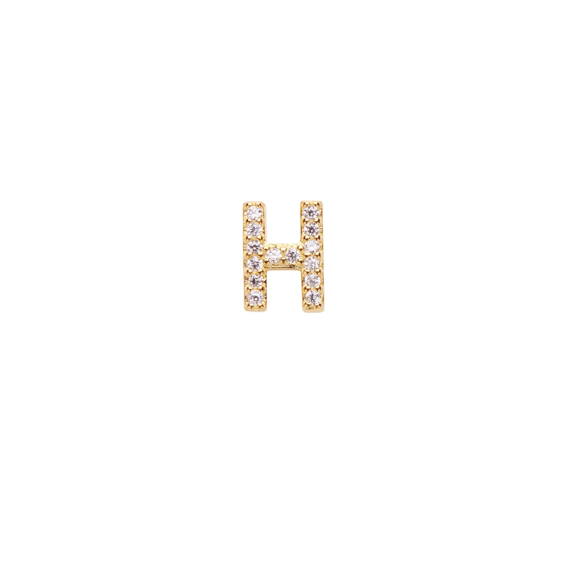Pico Alphabet Crystal Stud ''H'' FG