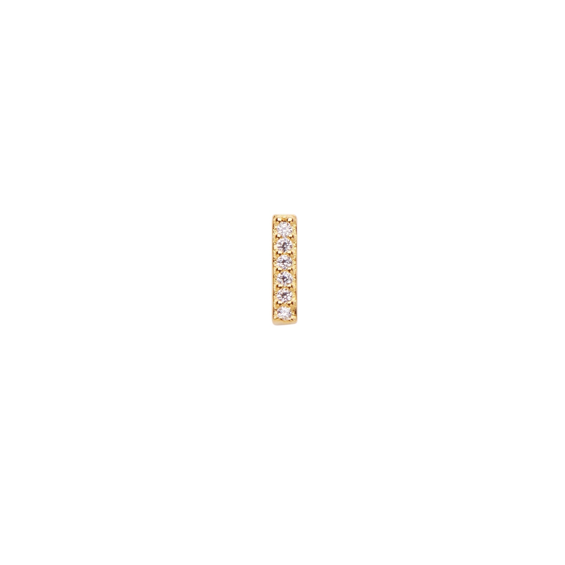 Pico Alphabet Crystal Stud ''I'' FG
