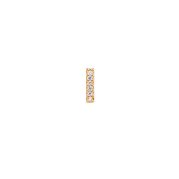 Pico Alphabet Crystal Stud ''I'' FG