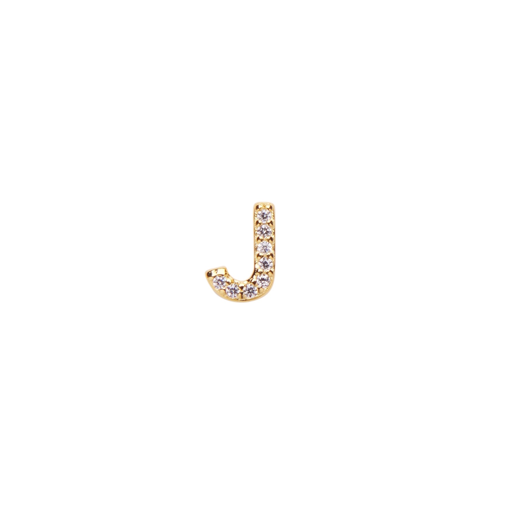 Pico Alphabet Crystal Stud ''J'' FG