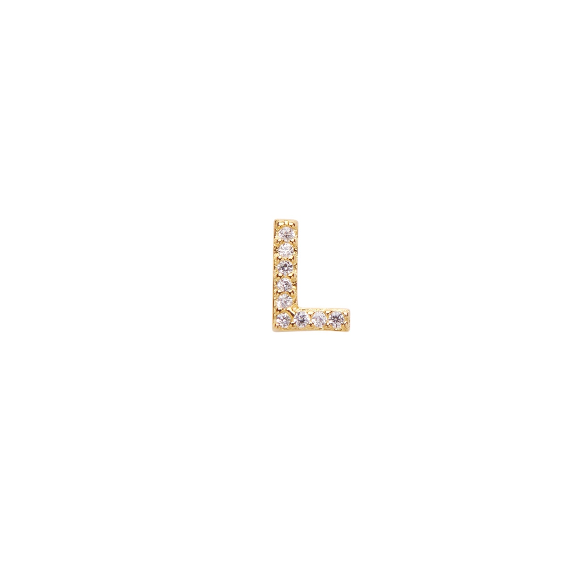 Pico Alphabet Crystal Stud ''L'' FG