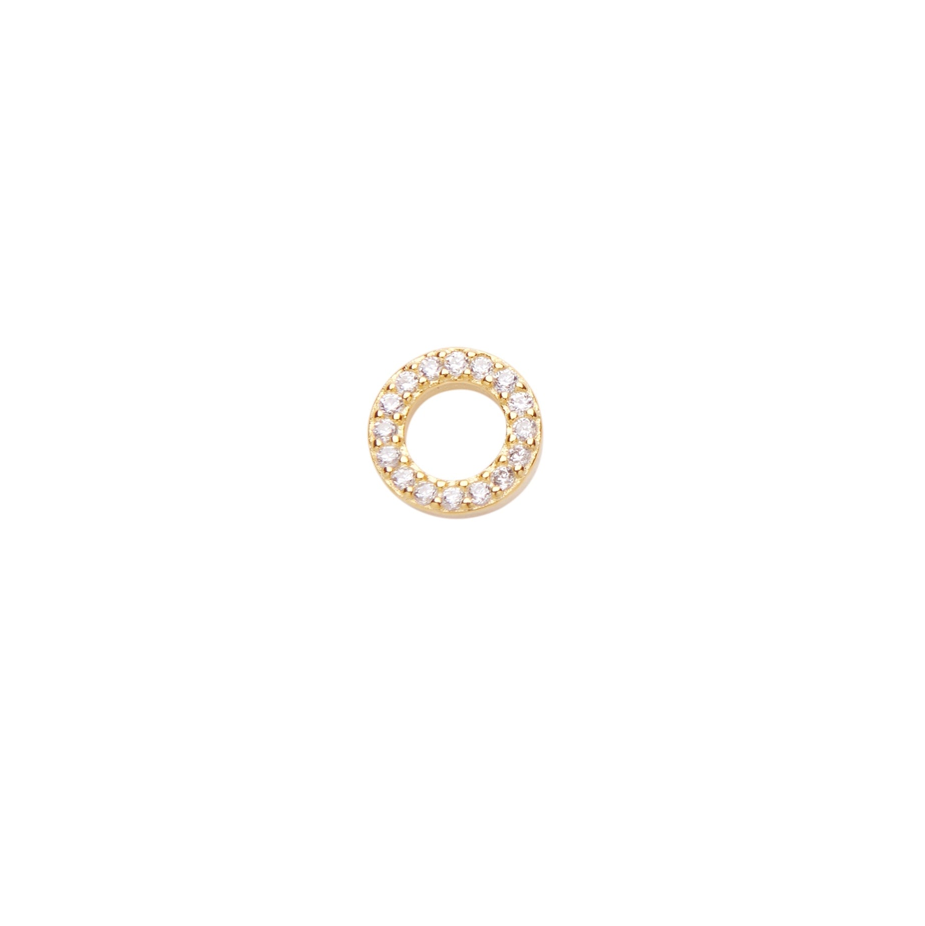 Pico Alphabet Crystal Stud ''S'' FG