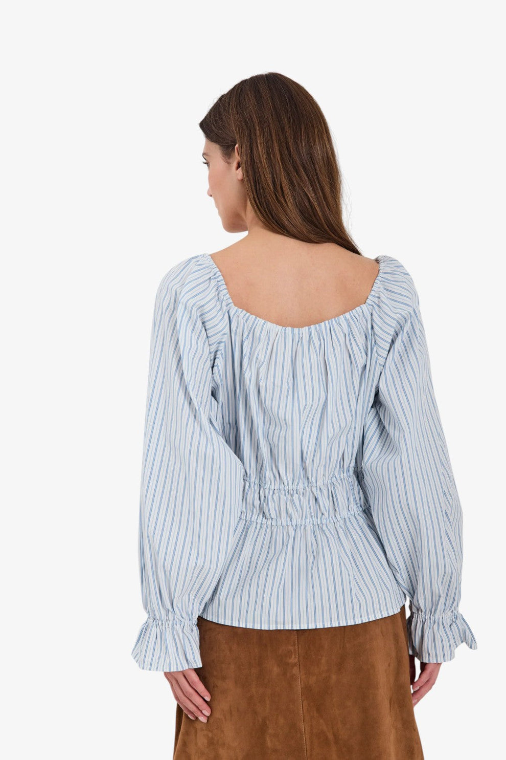 Norr Alva Top Light Blue Stripe