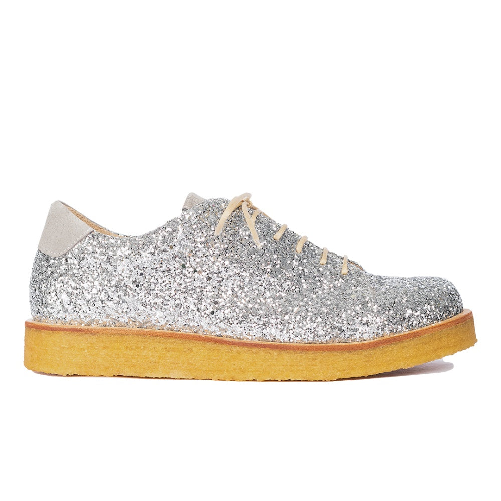 Angulus W Sneaker i Glitter på Plateausål Grey