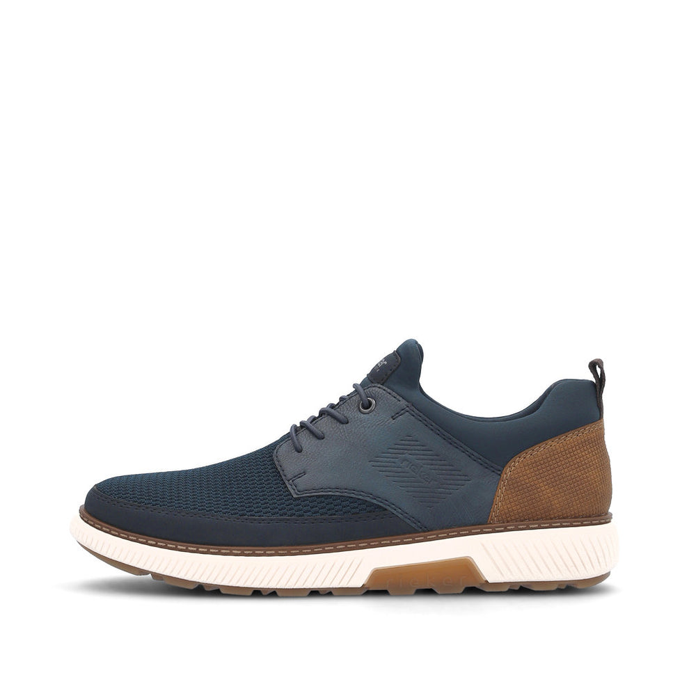 Rieker M Sneakers med Elastik Blå