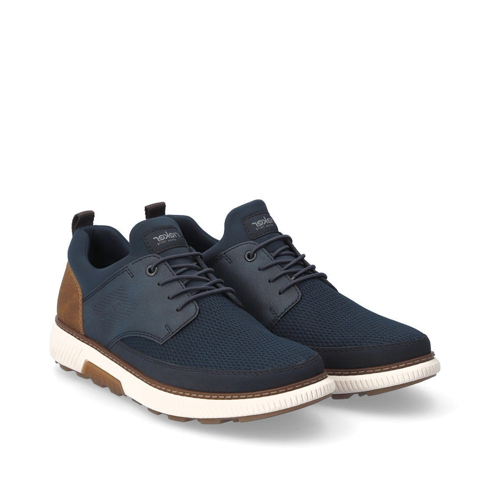 Rieker M Sneakers med Elastik Blå