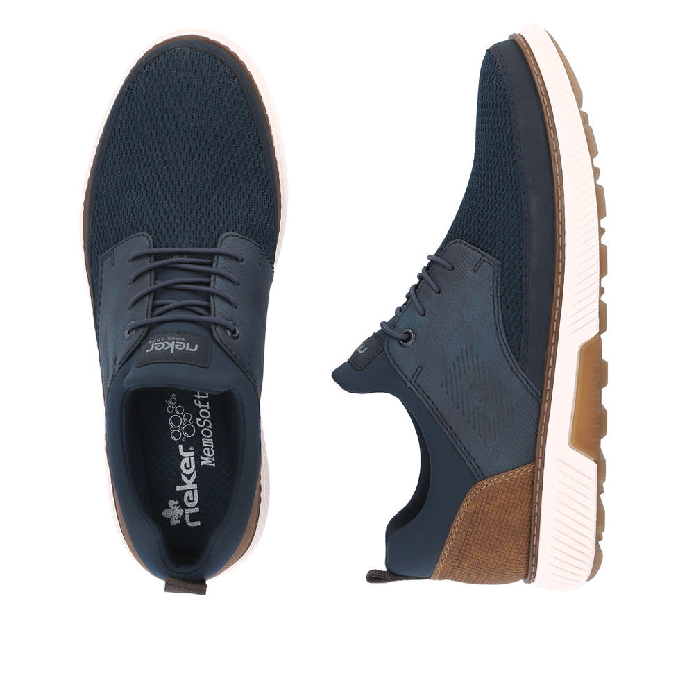 Rieker M Sneakers med Elastik Blå