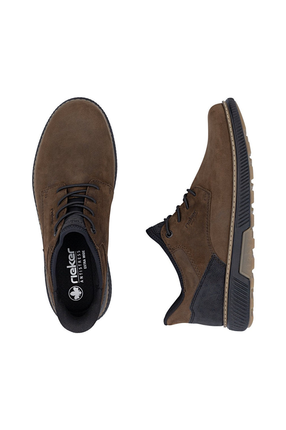 Rieker M Sko Suede Leather Slip-On Brown - B3357-26