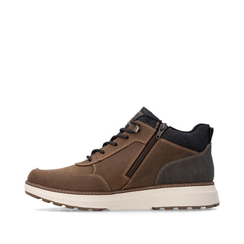 Rieker M Suede Leather Lace Boot Brown - B5501-22