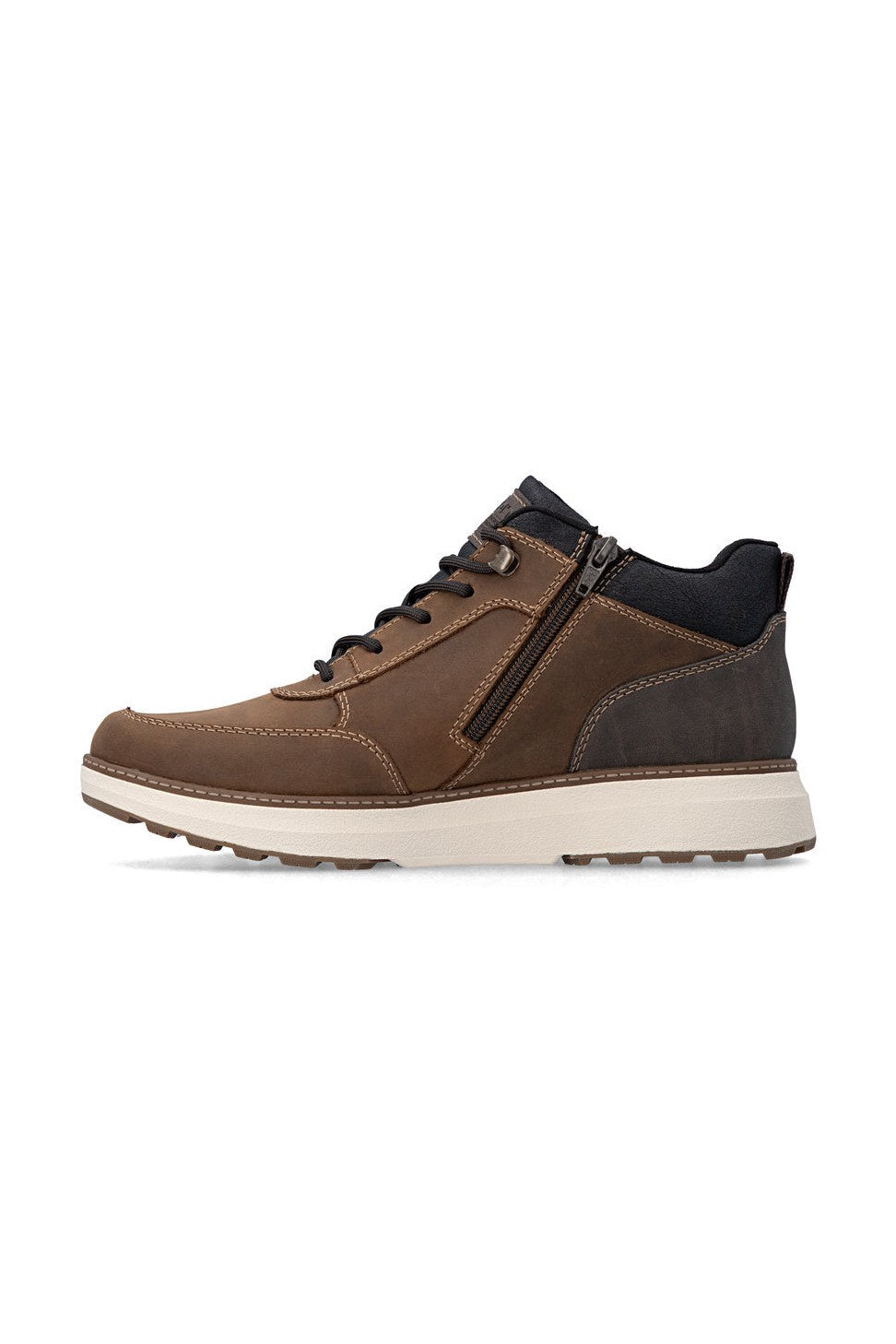 Rieker M Suede Leather Lace Boot Brown - B5501-22