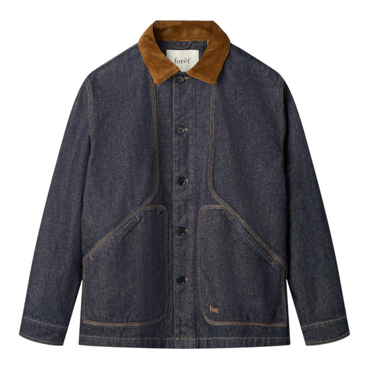 Forét Berry Canvas Overshirt Dark Denium