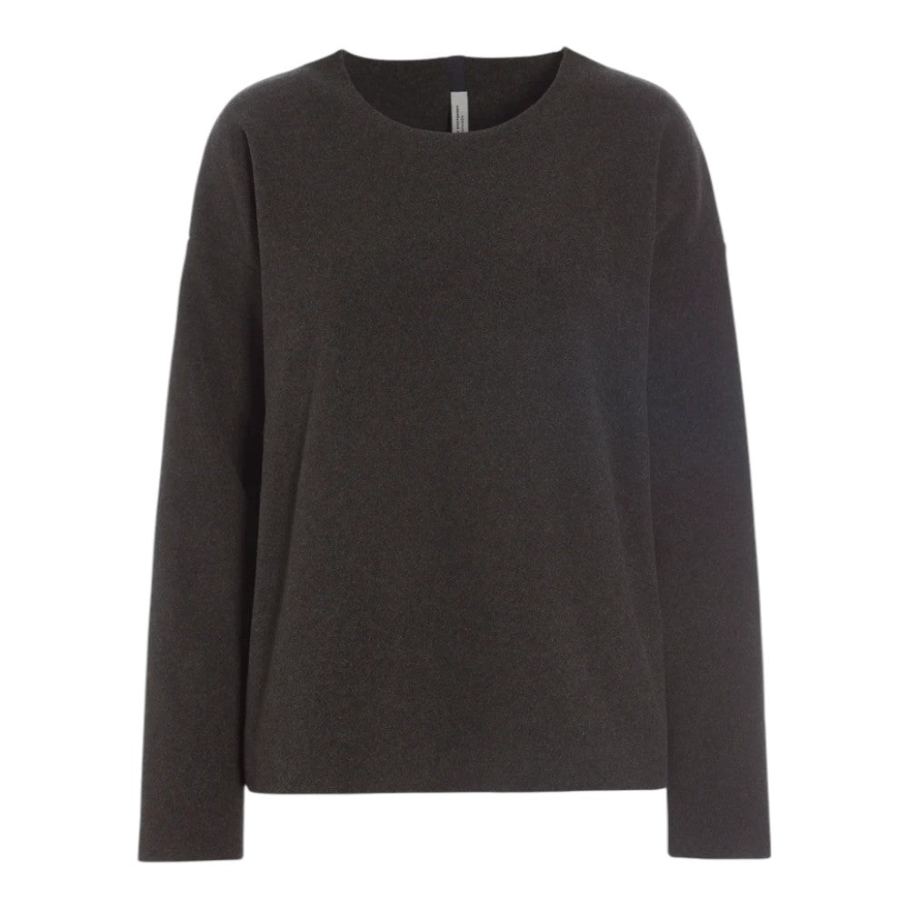 Henriette Steffensen W Blouse Round Neck Chokolate