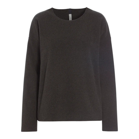 Henriette Steffensen W Blouse Round Neck Chokolate