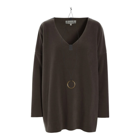 Henriette Steffensen W Blouse V-Neck Chokolate