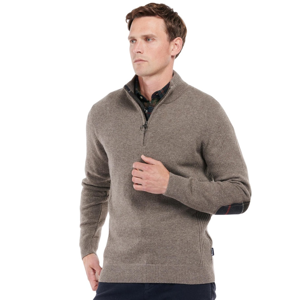 Barbour M Holden Half Zip Military Marl