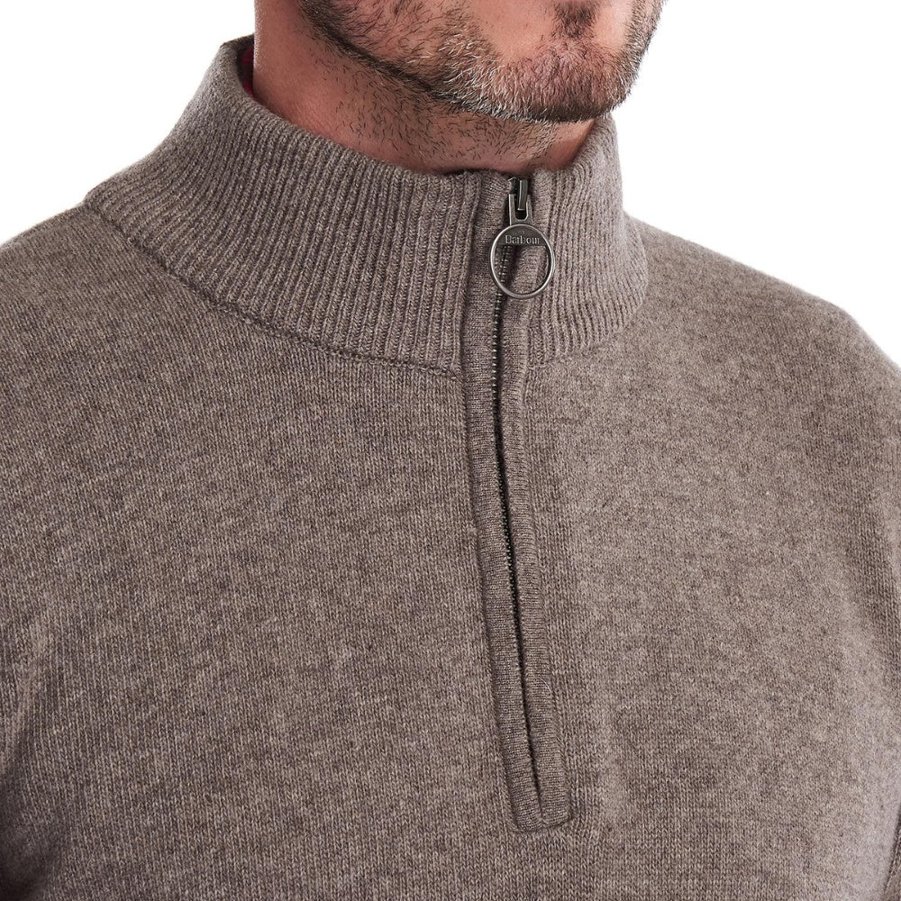 Barbour M Holden Half Zip Military Marl