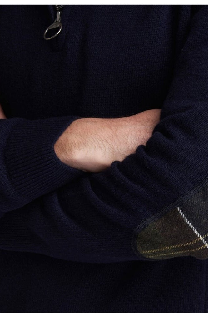 Barbour M Holden Half Zip Navy