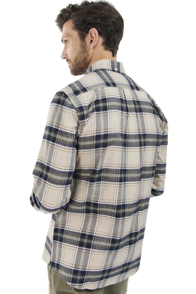Barbour M Betsom Tailored Shirt Stone Marl