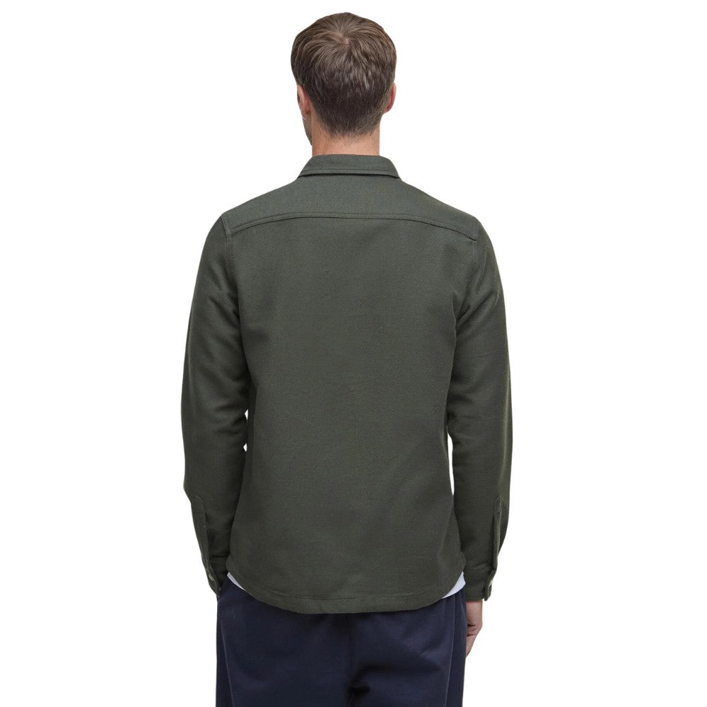 Barbour M Cambridge Tailored Twill Overshirt Olive